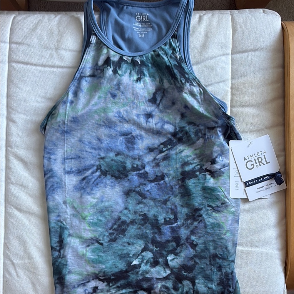 Athleta Girl NWT Blue and Green Tank Top